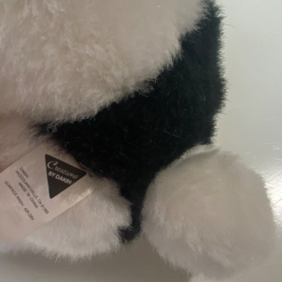 Creations by Dakin plush black/white dog stuffed toy terrier 2-tone face 14.5"x1 - Picture 3 of 8